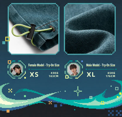 Kinich themed design details and utility pockets