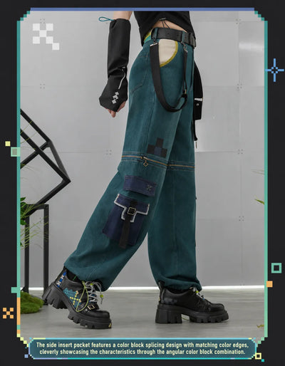 Convertible shorts and pants design demonstration