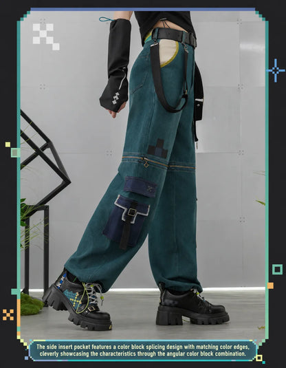 Convertible shorts and pants design demonstration