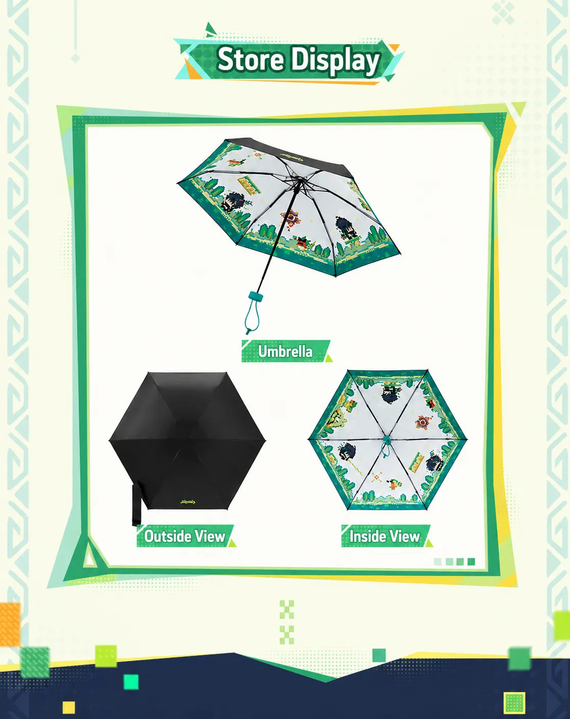 Kinich Portable Folding Umbrella Multi Angle Product Display