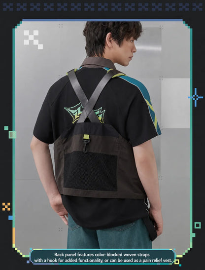 Back view mesh panel and hook details