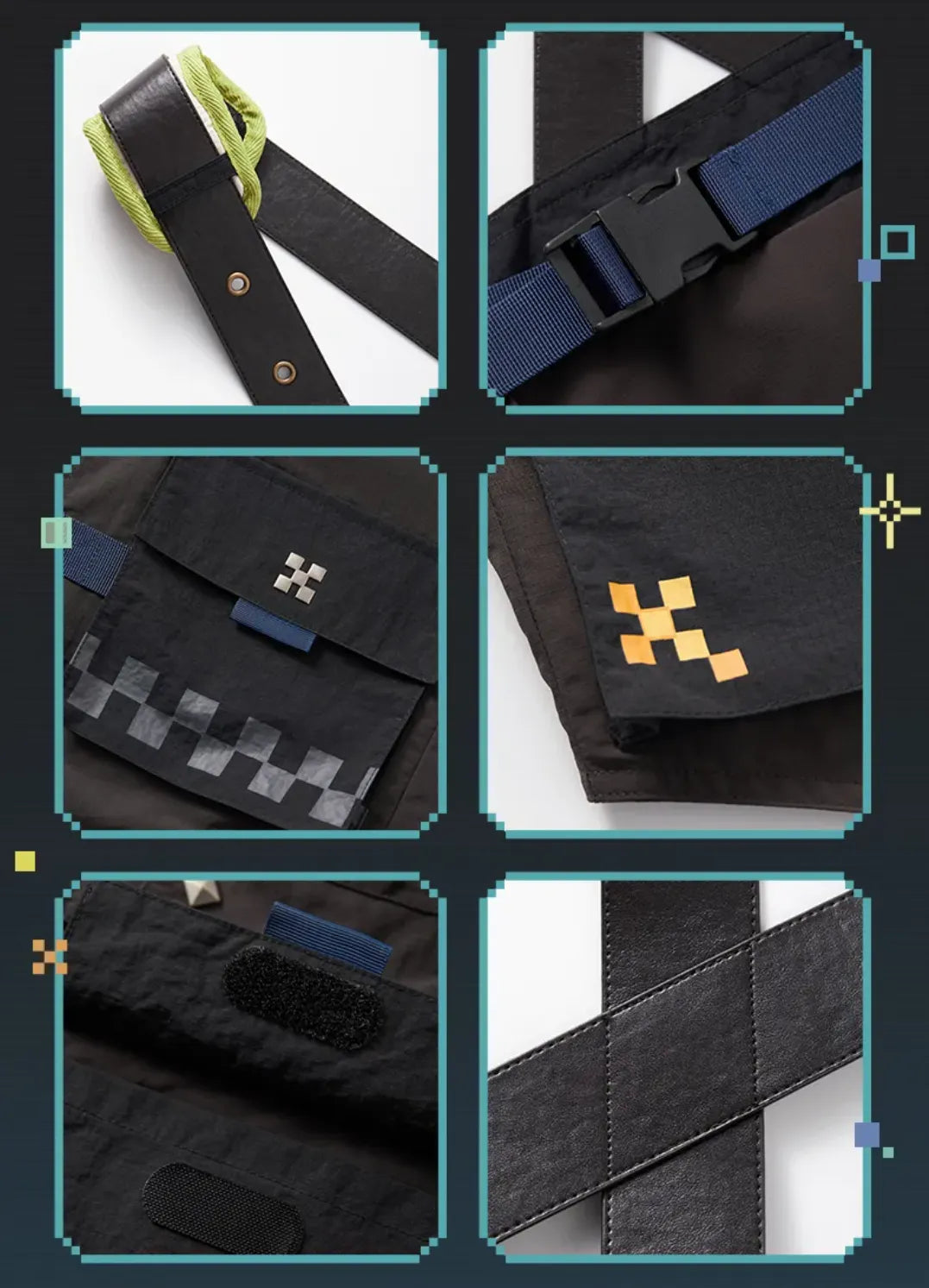 Utility vest craftsmanship and stitching details