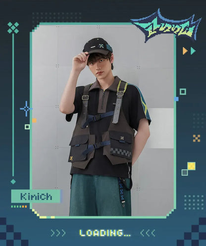 Front view layered outfit styling display