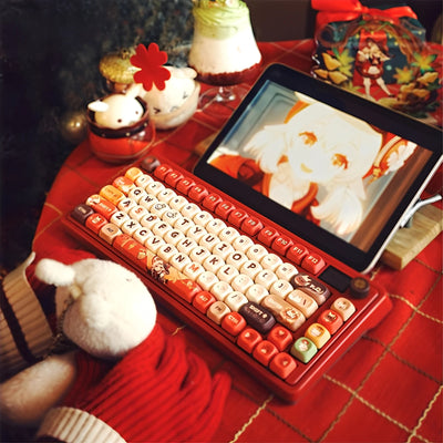 Klee Escape the Sun mechanical keyboard used with tablet