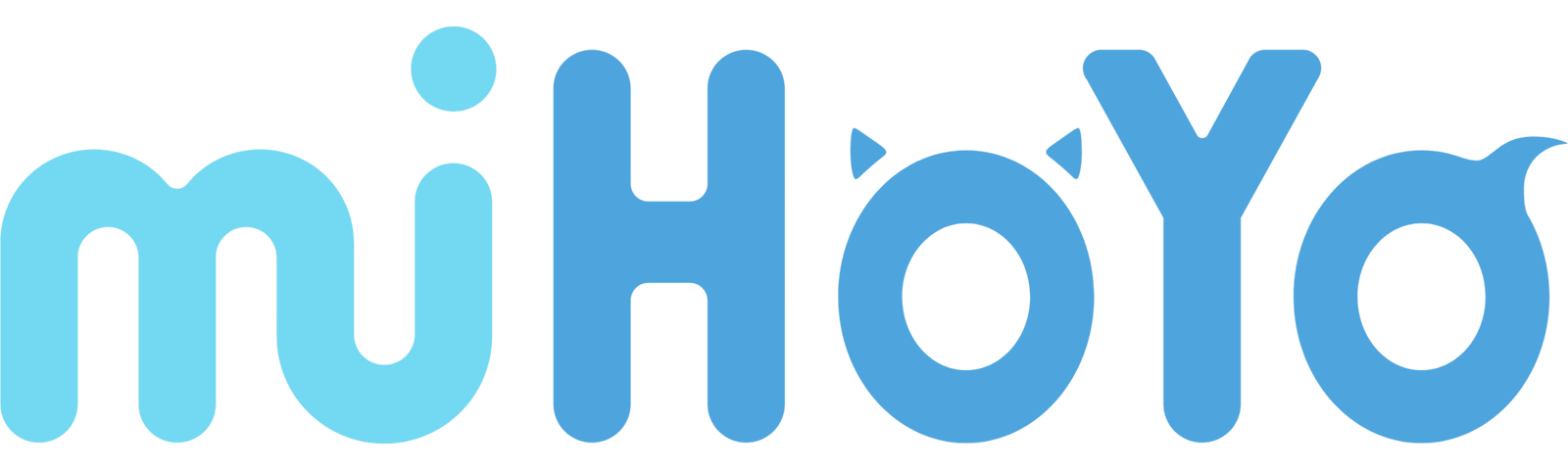 miHoYo official company logo in blue rounded lettering