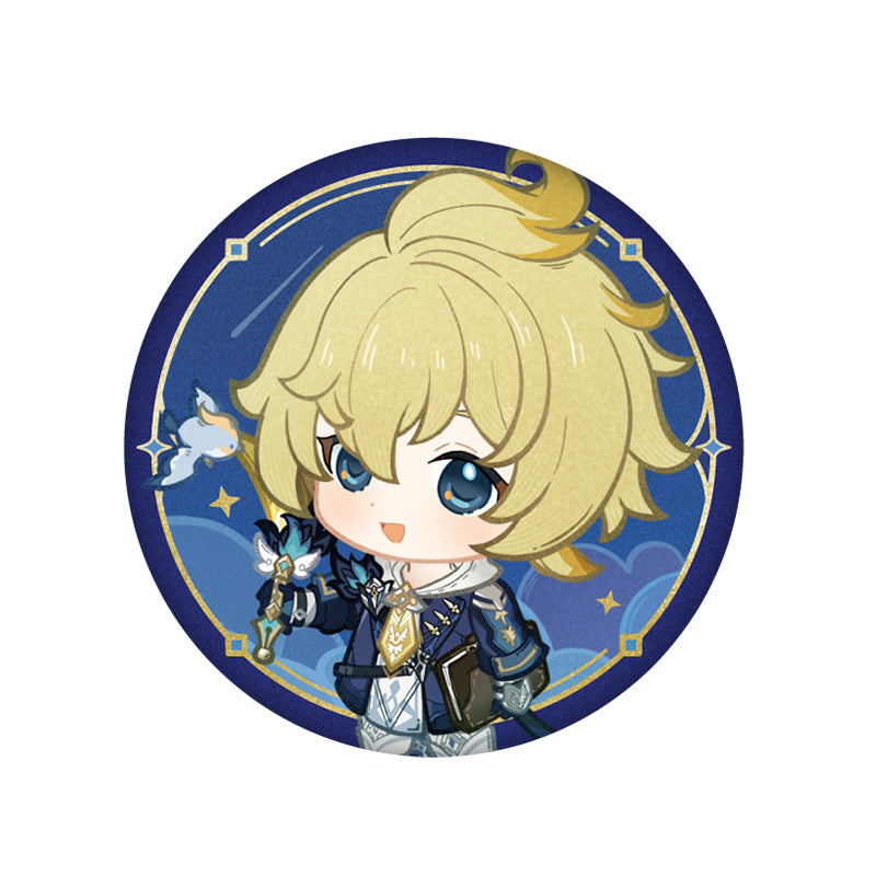 Genshin Impact Mika Starlight Message badge chibi character design