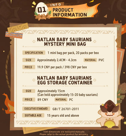 Natlan Baby Saurians mystery mini bag product information