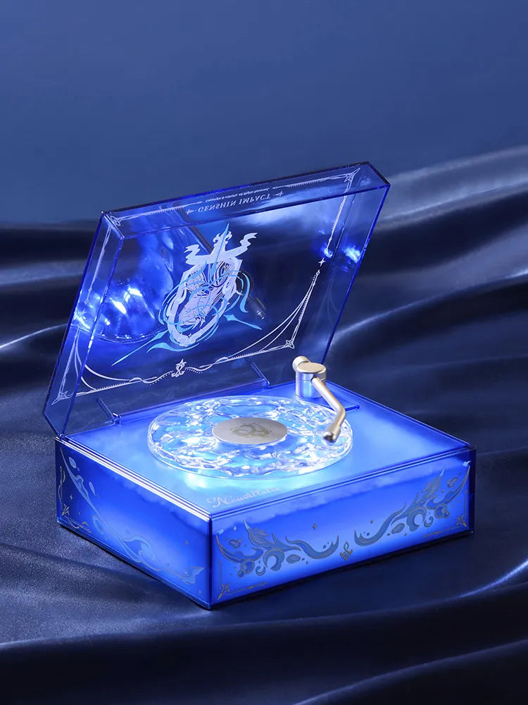 Genshin Impact Neuvillette Impression Lyre Speaker showcasing fantasy inspired blue design and turntable details