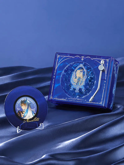 Genshin Impact Neuvillette Bluetooth Speaker displayed as a collectible desk accessory