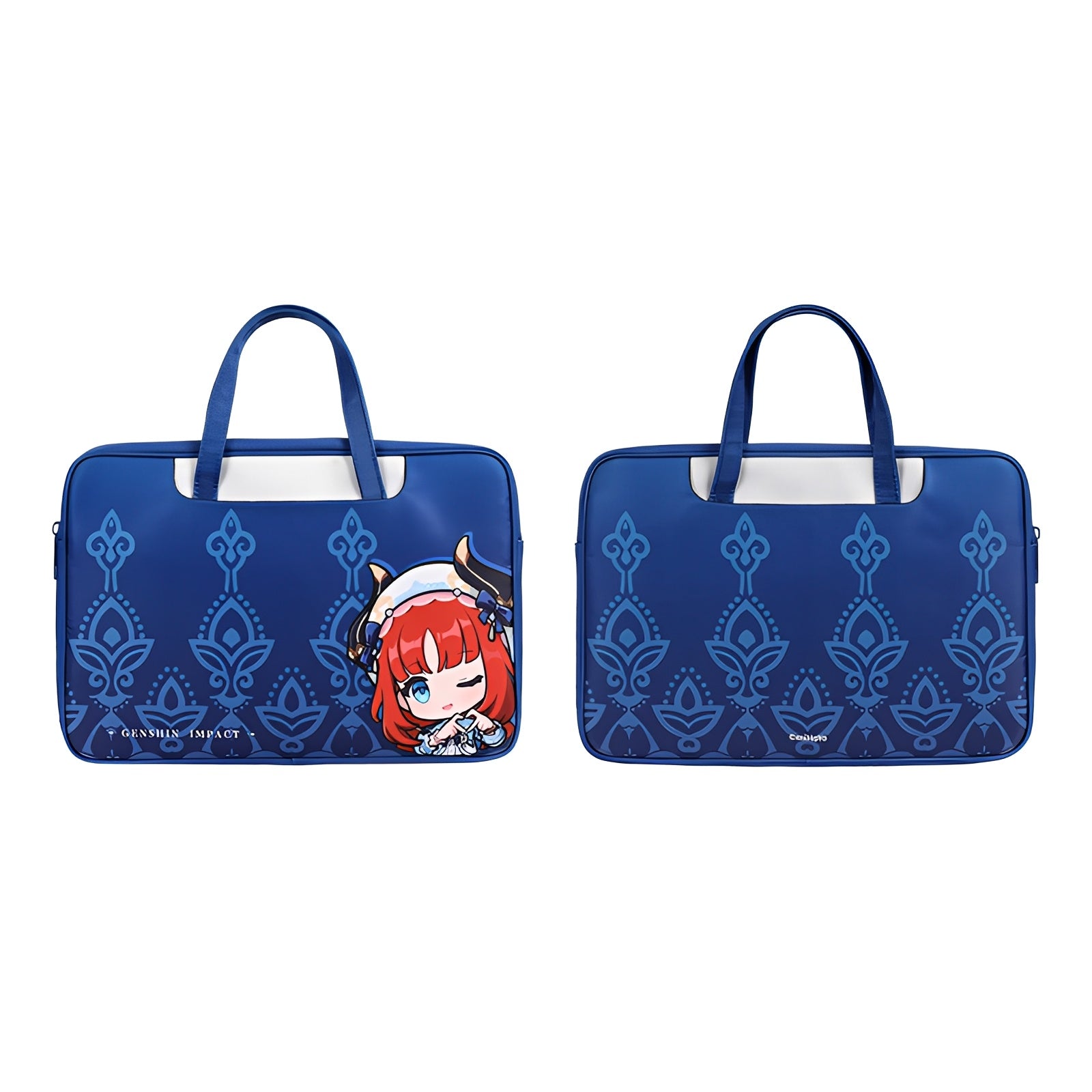 genshin impact nilou starry series laptop bag blue portable sleeve anime merchandise