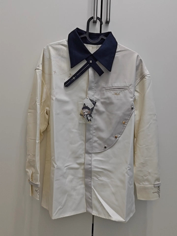 Genshin Impact Albedo Casual Shirt – Ivory / Navy
