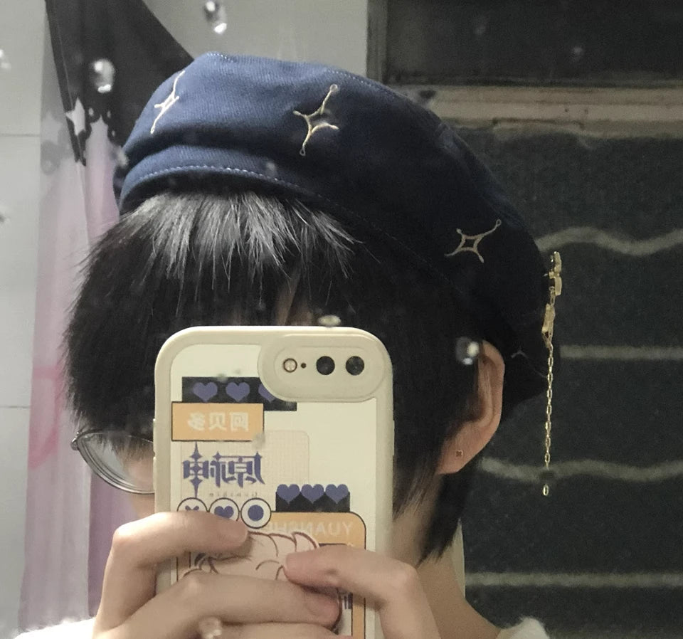 Genshin Impact Albedo Theme Navy Beret