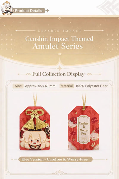 Genshin Impact amulet charm series product details size material and design