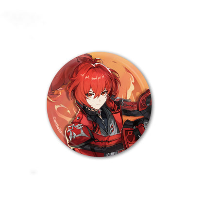 Genshin Impact Diluc Teyvat Series Character Badge Display
