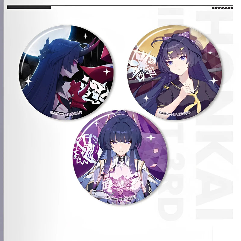 Official Honkai Impact 3rd Stigmata Series Tinplate Badge – Raiden Mei