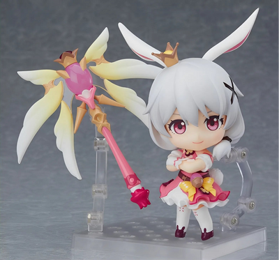 Official Honkai Impact 3rd Theresa Nendoroid figure holding themed weapon accessory with dedicated display base, approx 12cm tall