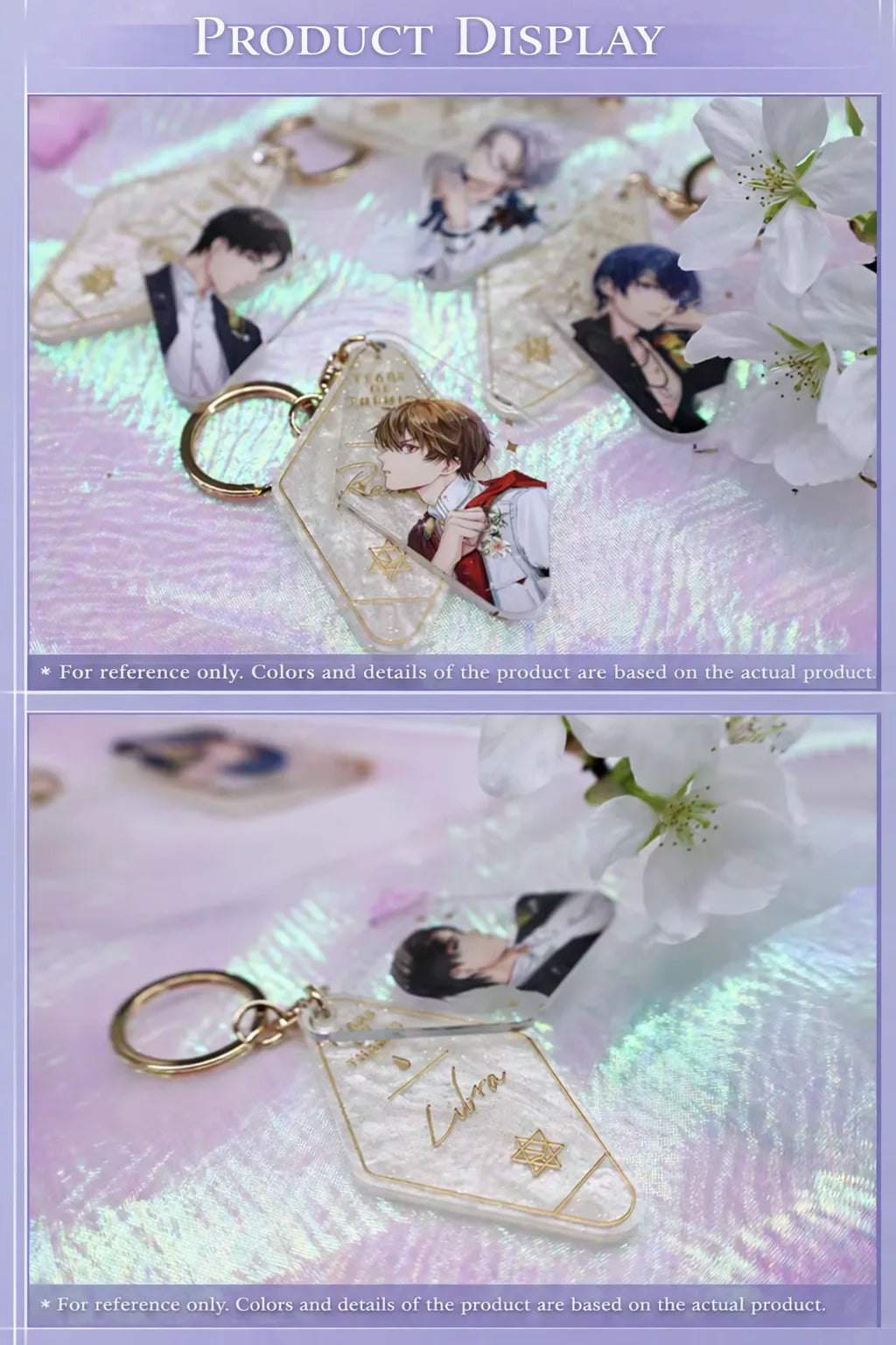 Tears of Themis Fated Interlaced Series Acrylic Keychain Product Display