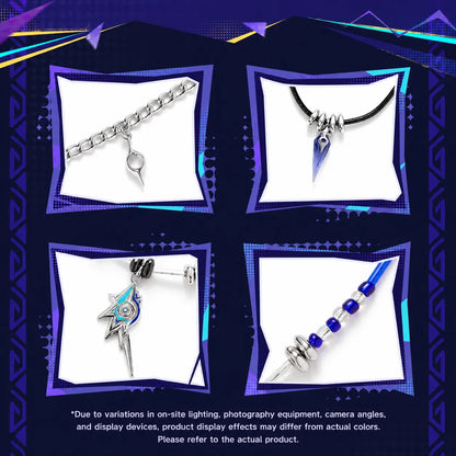 Flat lay display of Genshin Impact Ororon Double Layer Necklace