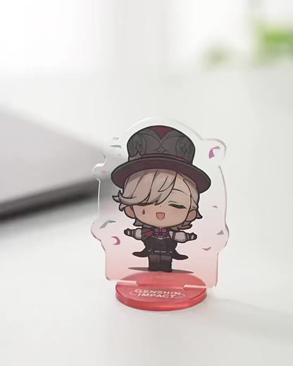 genshin impact q version emoji bobble standee bouncing display video