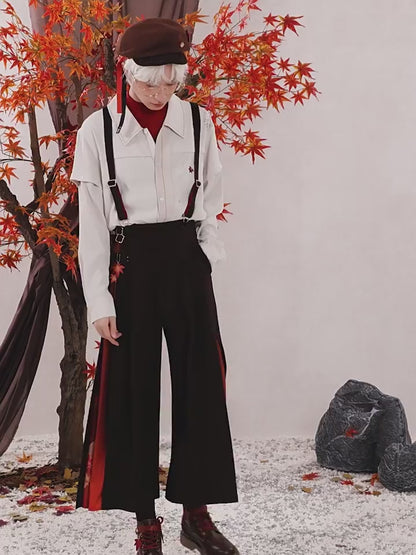 Genshin Kaedehara Kazuha themed long sleeve shirt with relaxed fit and detailed character styling from HOYOSTAR official merch collection