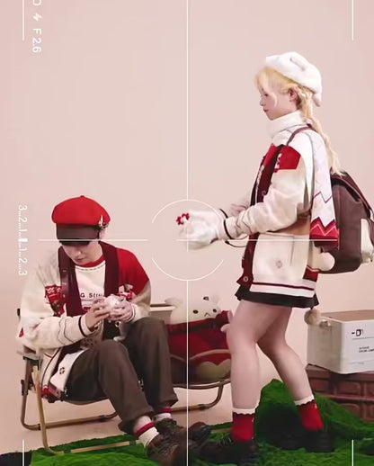 Genshin Impact Klee themed sweatshirt outfit showcase and styling