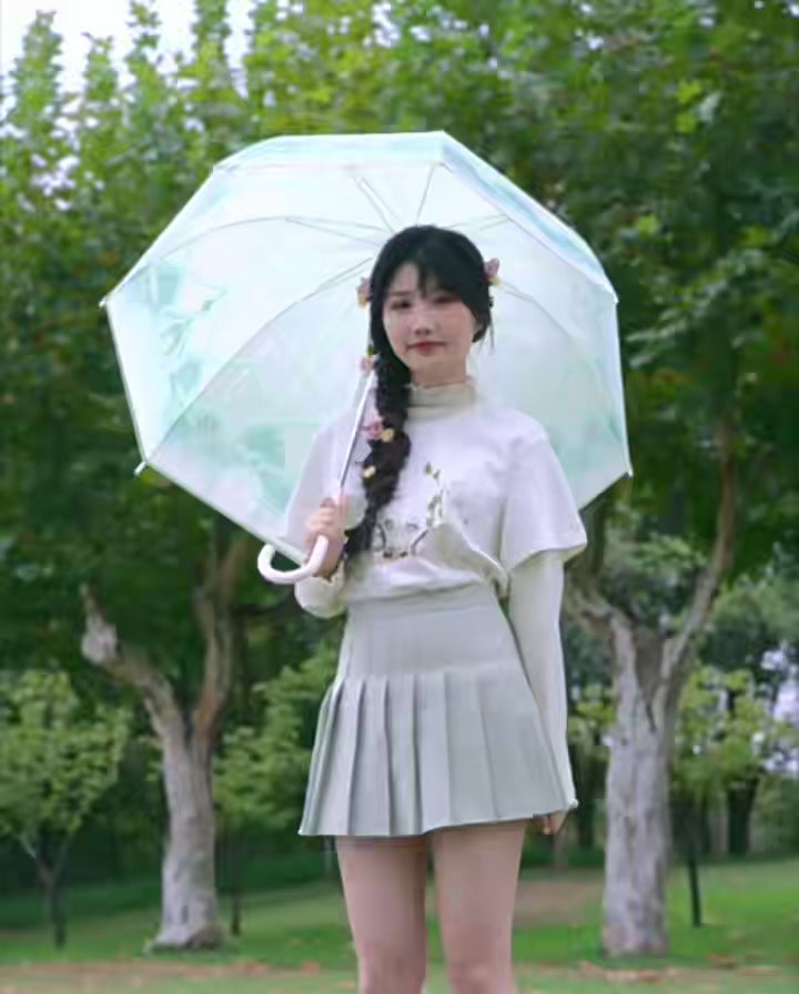 Genshin Impact Nahida transparent umbrella video showing open view design and real use scene