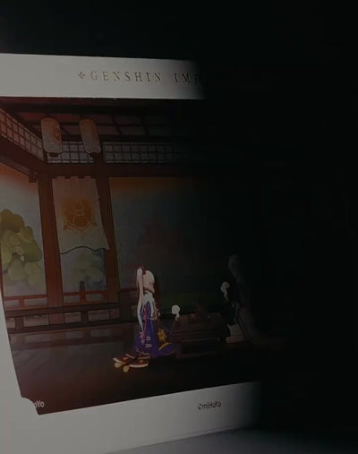 Genshin Impact PET transparent card pre-print series character designs showcase video