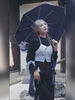 Video showcase of Genshin Impact Shenhe themed backless outfit set with layered elegant styling