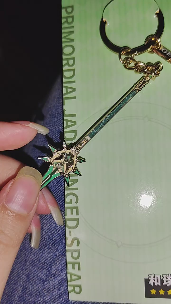 原神 Divine Casting 武器メタルチャーム キーホルダー