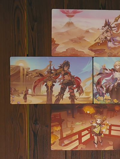 Genshin Impact pre-print series postcard set character designs showcase video