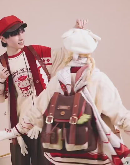 Genshin Impact Klee themed eight-point cap outfit styling showcase