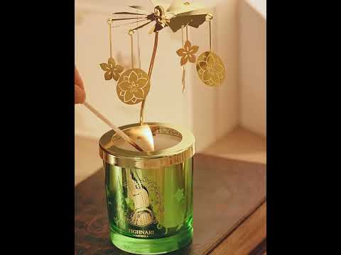 Genshin Impact Conjunto de Vela Aromática Tighnari com Lanterna Giratória