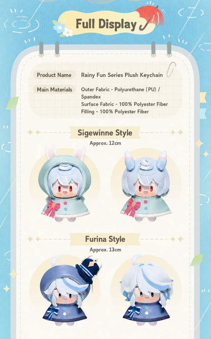 Wanderer and Yae Miko Plush Keychain Style Details