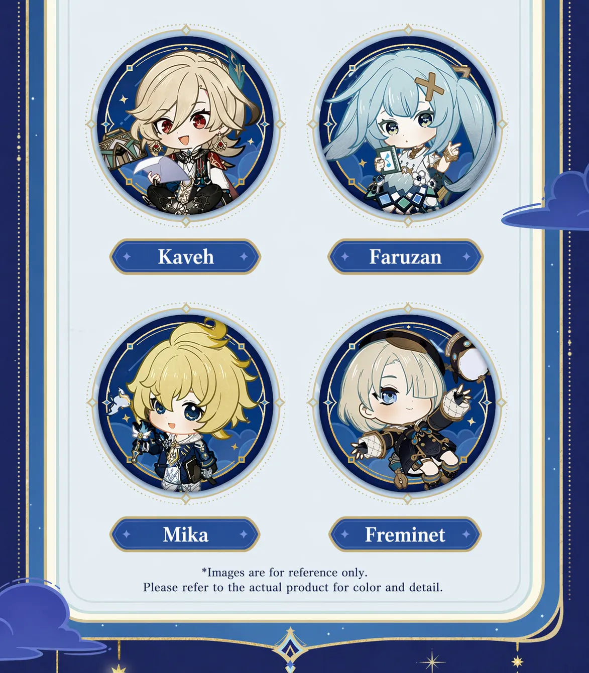 Genshin Impact badge lifestyle display on bag and ita bag styling