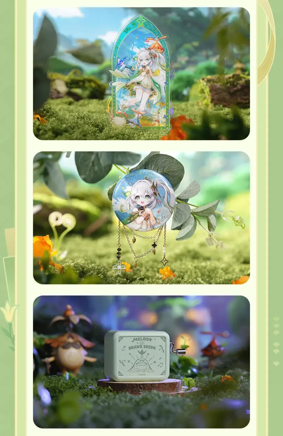 Sumeru Nahida OST CD storage box with character artwork
