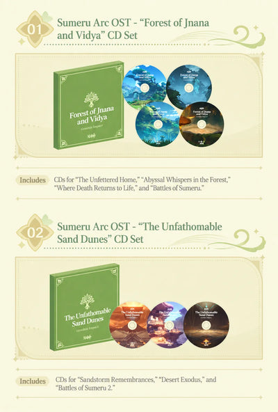 Forest of Jnana and Vidya CD set with four Sumeru soundtrack discs