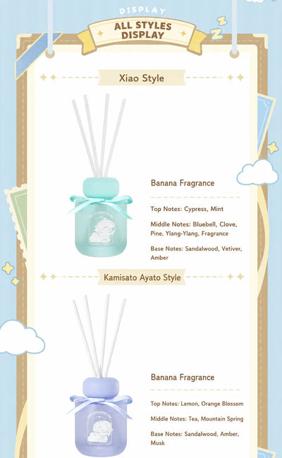 Genshin Impact Sweet Dream Whispers Reed Diffuser All Character Styles
