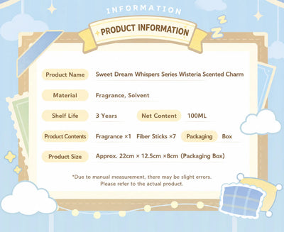 Sweet Dream Whispers Reed Diffuser Product Information