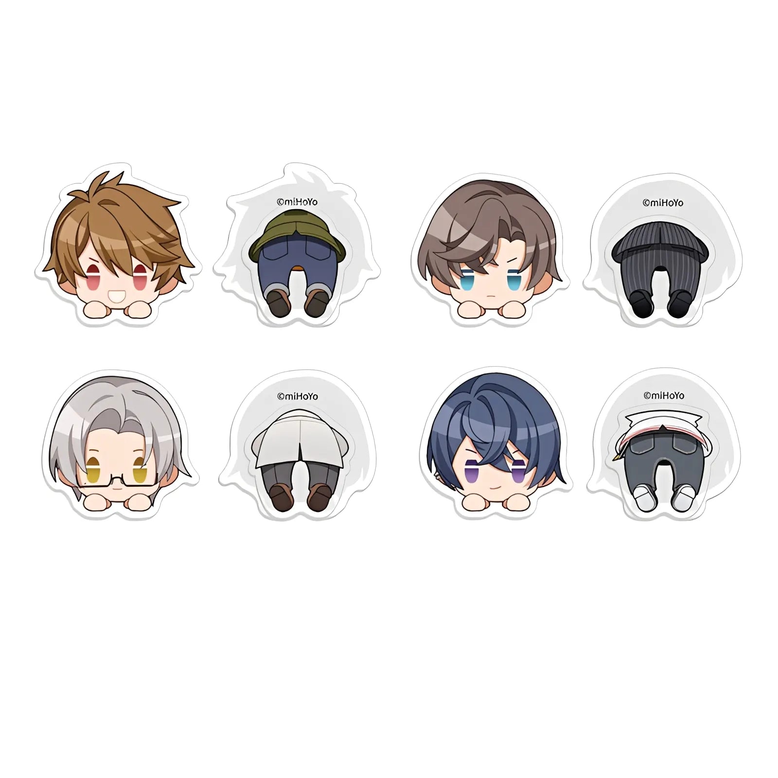 Tears of Themis Daily Series Chibi Acrylic Clip Set Artem Luke Marius Vyn