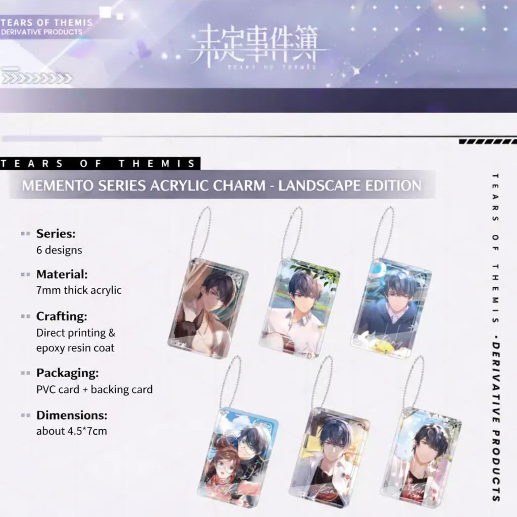 Tears of Themis Memento Series thick acrylic charm product details