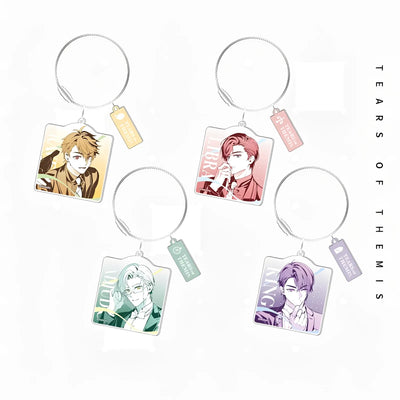 Tears of Themis Romantic Moment Series acrylic keychains featuring Artem Wing Luke Pearce Marius von Hagen and Vyn Richter