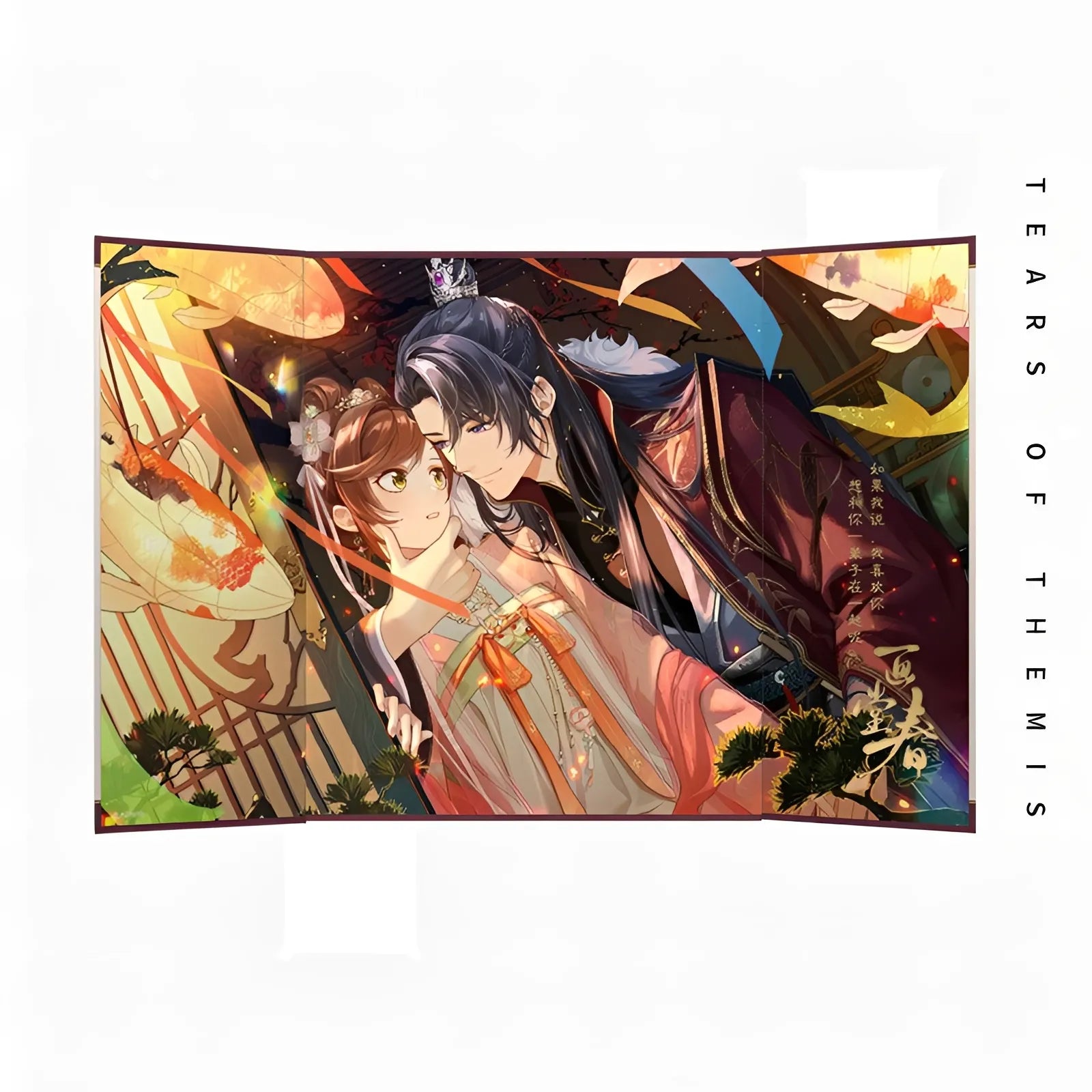 Tears of Themis Snowy Red Plum folding screen art card featuring Marius von Hagen character illustration