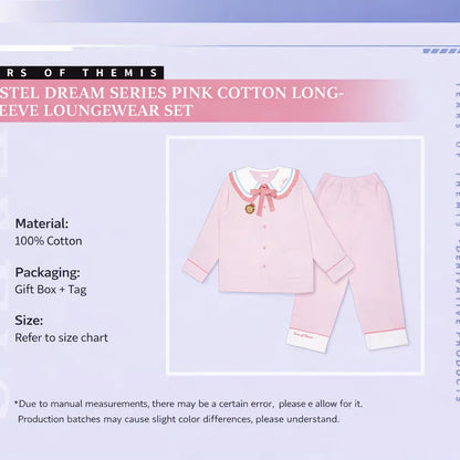 Tears of Themis Sweet Dreams Series Artem Wing cotton loungewear set product details material packaging size information