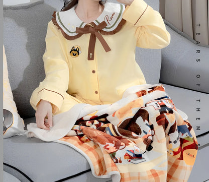 Tears of Themis Sweet Dreams Series Luke Pearce cotton long sleeve loungewear pajama set front view