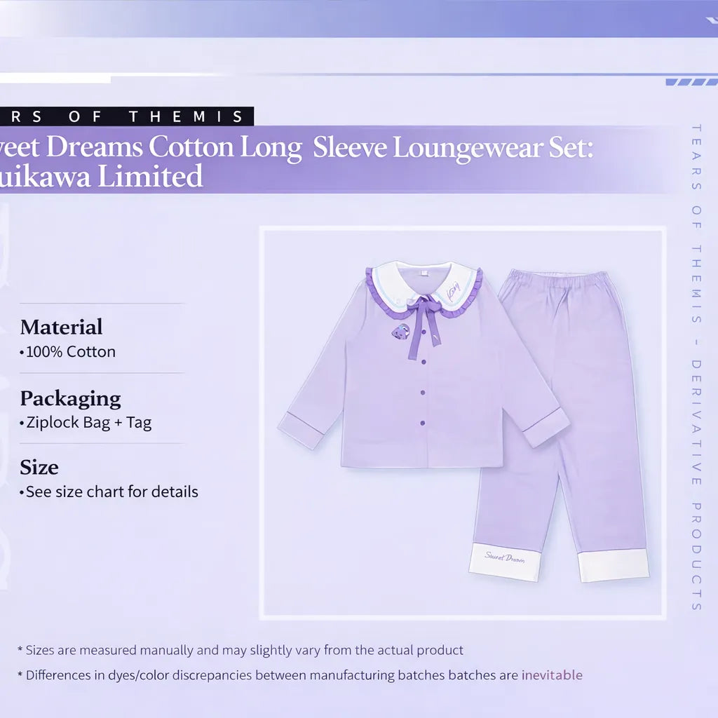 Tears of Themis Sweet Dreams Series Marius von Hagen cotton loungewear set product details material packaging size information