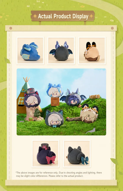 Teyvat Zoo Series Plush Keychain Real Product Display and Character Showcase