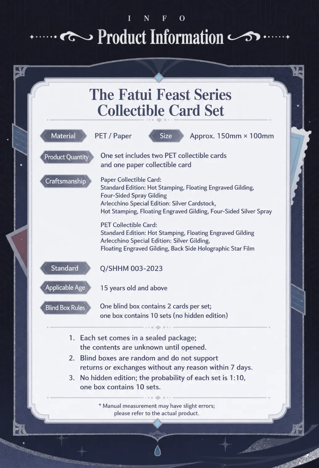 The Fatui Feast Series collectible card character lineup featuring Fontaine characters
