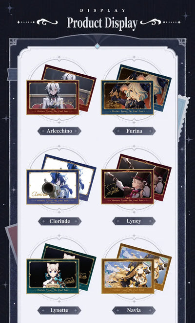 Special edition Arlecchino collectible card from The Fatui Feast Series