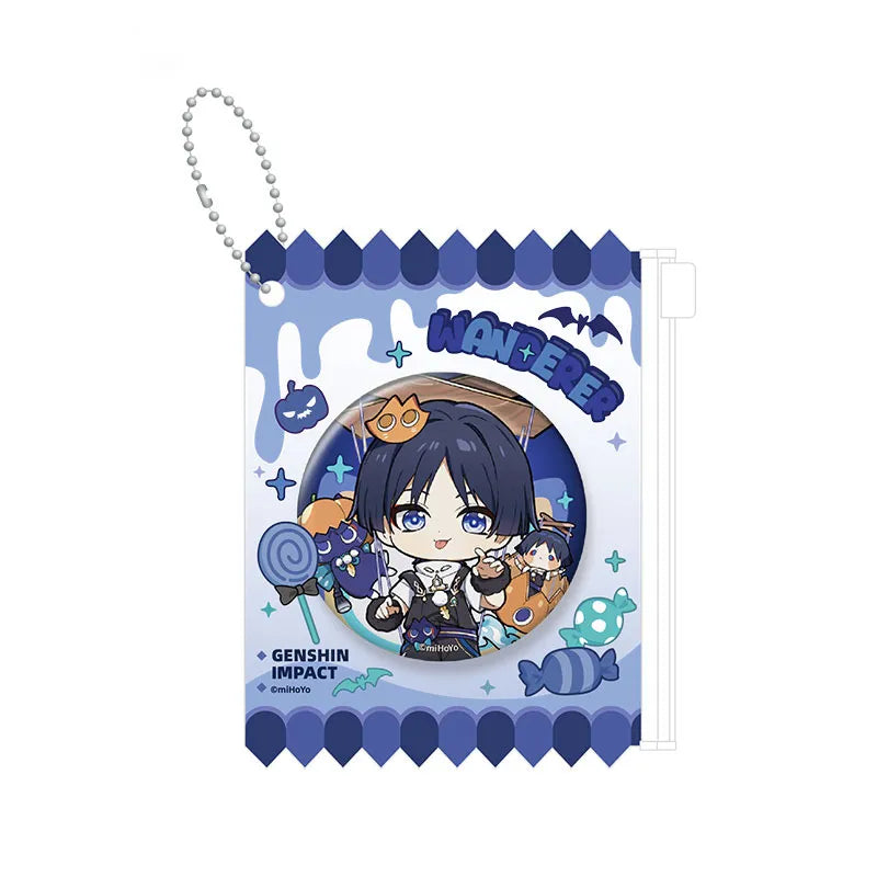Genshin Impact Wanderer Immernachtreich Reverie Series badge featuring character themed