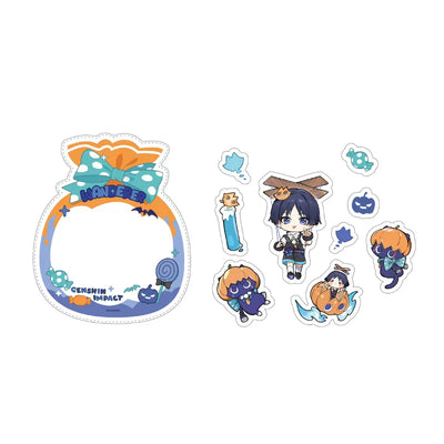 Genshin Impact Wanderer Immernachtreich Reverie Series sticker set featuring themed character stickers
